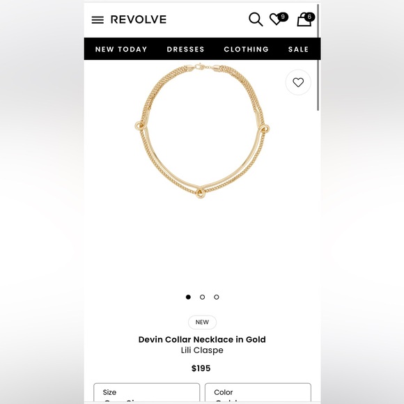 NWT Lili Claspe Jewelry Devin Collar Necklace $215  curr seas amazing deal - Picture 8 of 8